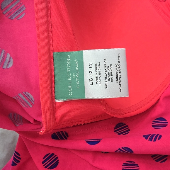 Pink and Blue Tankini Top - Picture 3 of 3